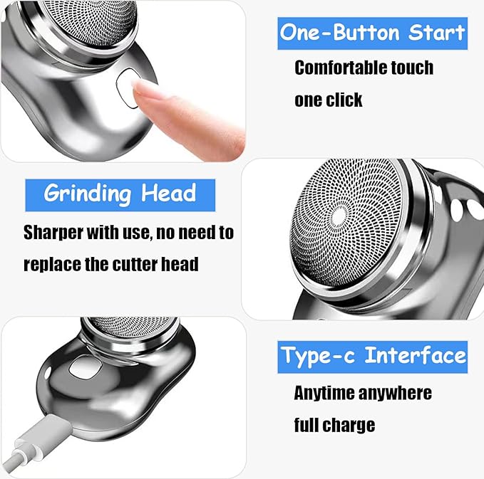Mini-Shave Portable Electric Shavers for Men