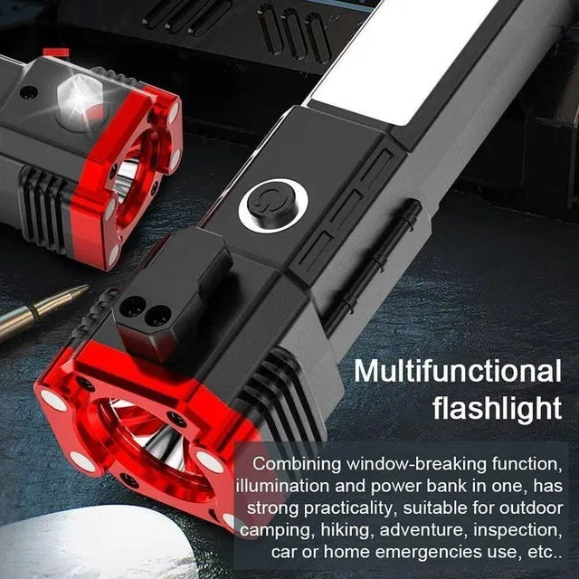 8 in 1 Portable Rechargeable LED Flashlight